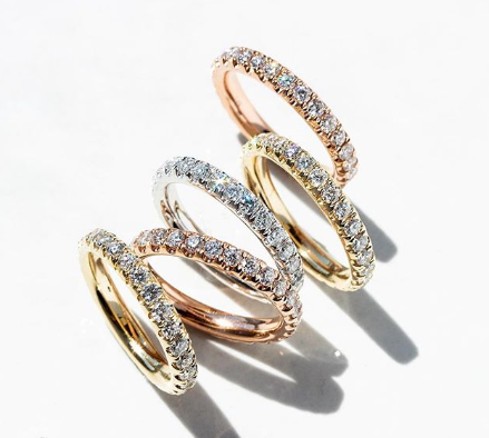 Rounded Diamond Pave Band (3 mm)
