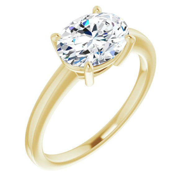 East-West Oval Solitaire
