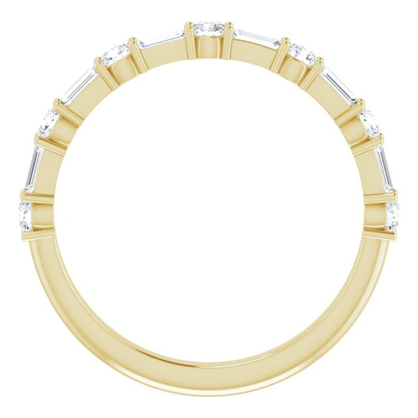 Baguette and Round Band