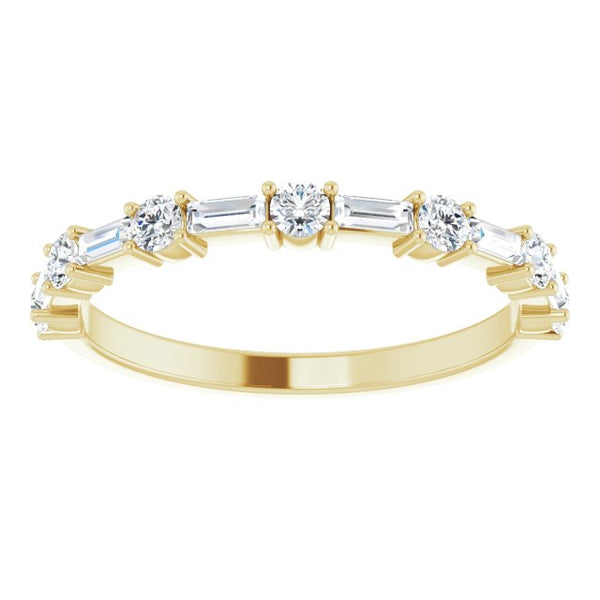 Baguette and Round Band