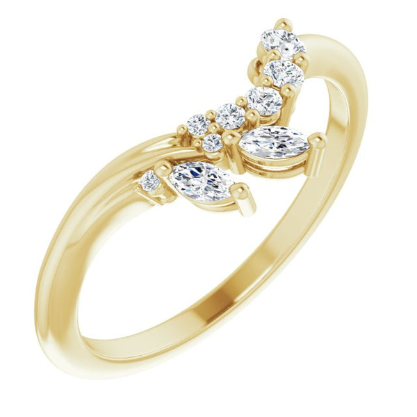 Marquise Contour Ring