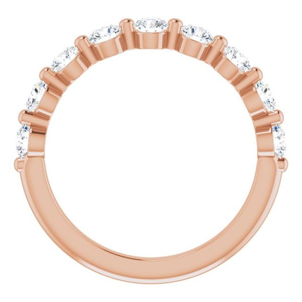 Grand Scalloped Lace Band with Shared Prongs (2.5mm)