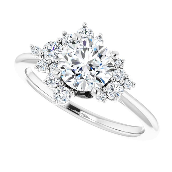 vintage round halo