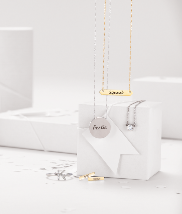 Alphabet diamond block ring