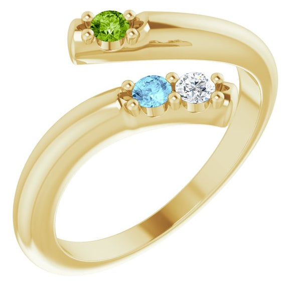 Bypass Multi-Stone Ring