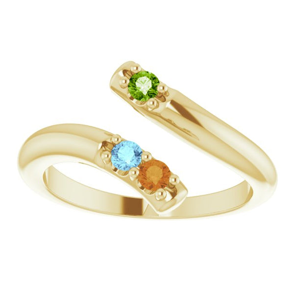 Bypass Multi-Stone Ring