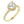 Load image into Gallery viewer, yellow gold pear halo 
