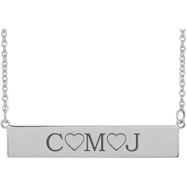 Engravable Bar Necklace