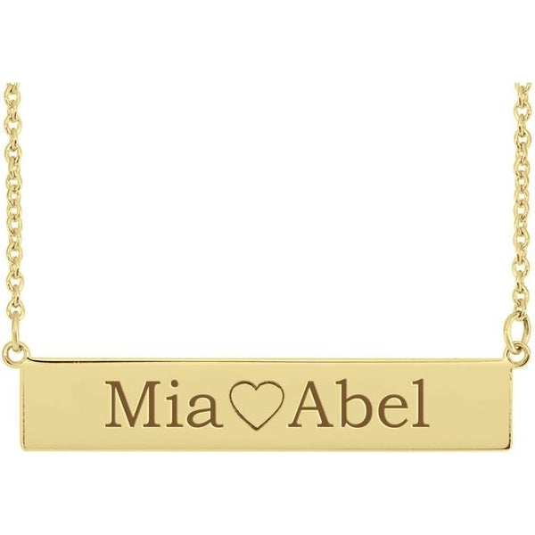 Engravable Bar Necklace