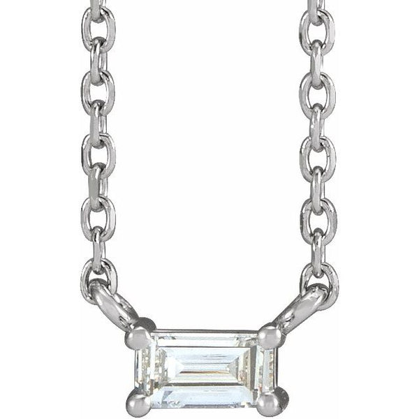 Baguette East-West Necklace
