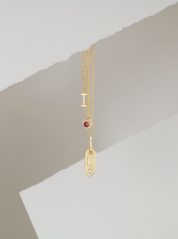 Alphabet Uppercase Letter Necklace