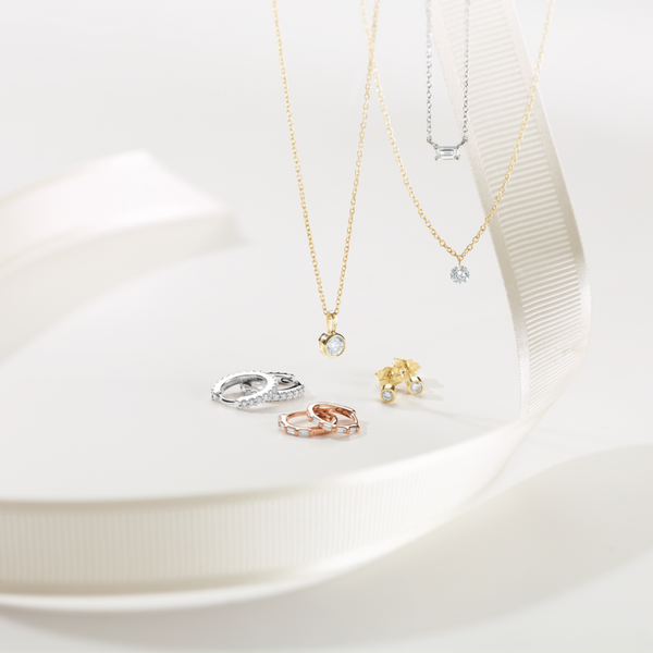 Solitaire Round Cut Diamond Necklace