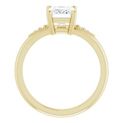 Inverse Taper Channel Set Engagement Ring