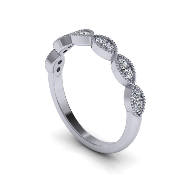Eyelet Band with Intricate Milgrain Border