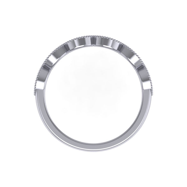 Eyelet Band with Intricate Milgrain Border