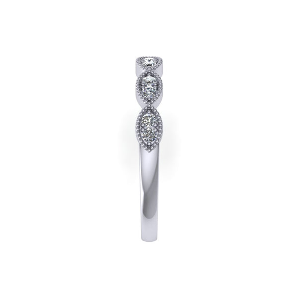 Eyelet Band with Intricate Milgrain Border