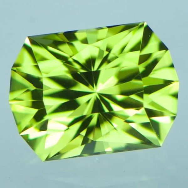 Natural Custom Cut Radiant Peridot (.88 carats)