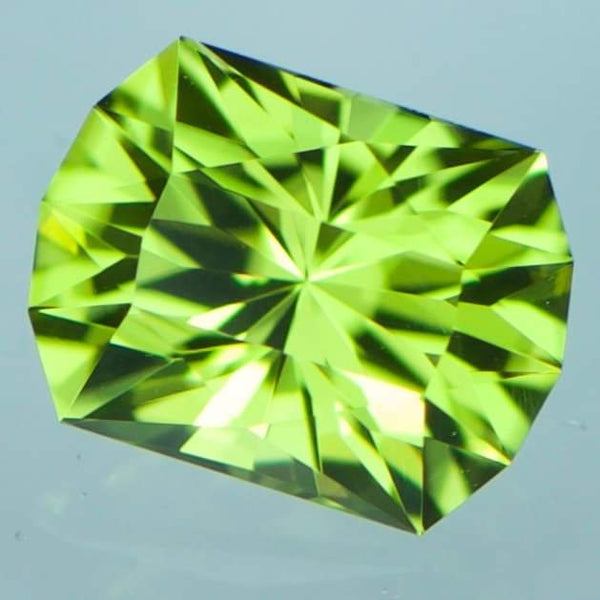 Natural Custom Cut Radiant Peridot (.88 carats)
