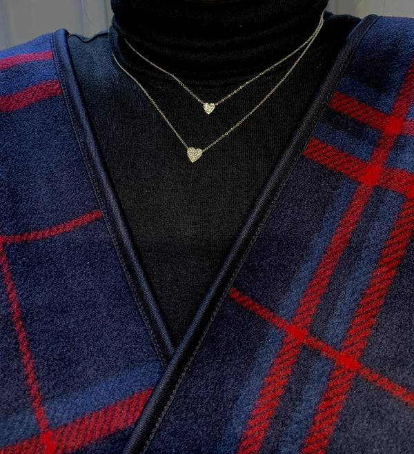 Big Heart Pave Necklace