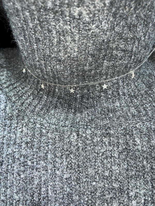 Five Star Pave Necklace