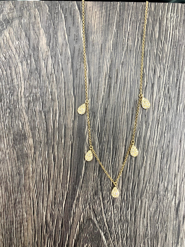 Teardrop Drop Necklace