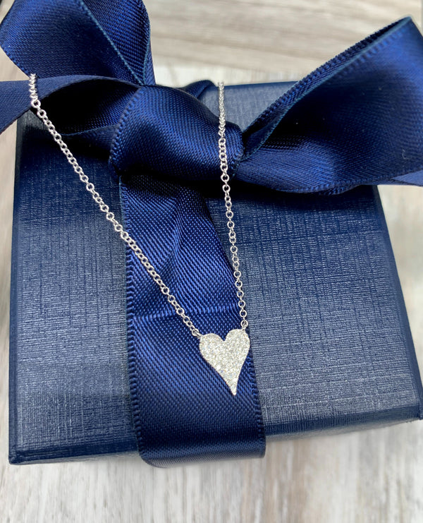 Heart Pave Necklace
