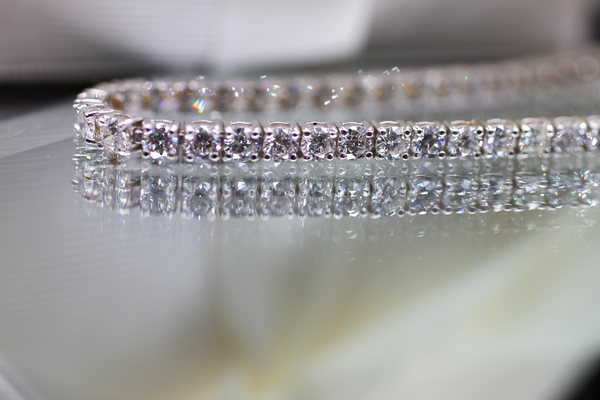 Diamond Line Tennis Bracelet (Natural AAAA Diamonds 6.37 ct)