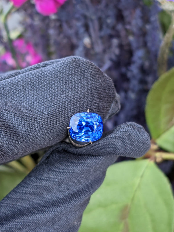 Premium GIA Certified Natural Cushion Brilliant Sapphire (3.19 carats)