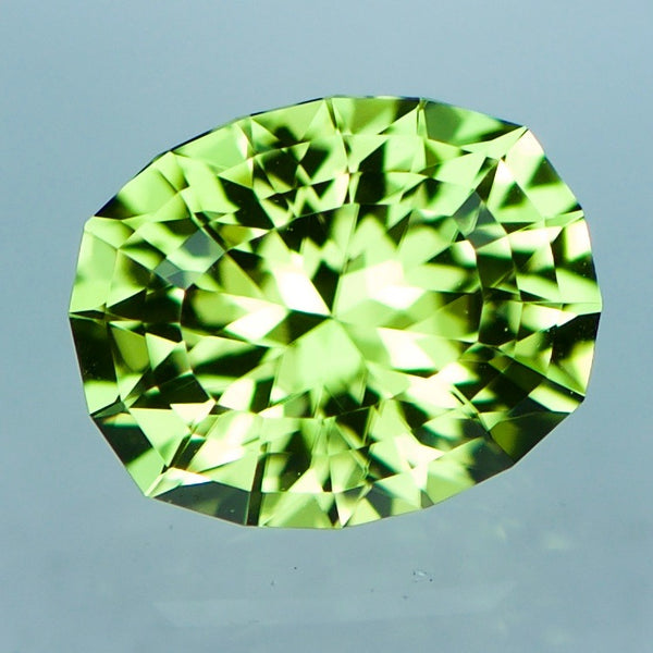 Natural Custom Cut Oval Peridot (1.39 carats)