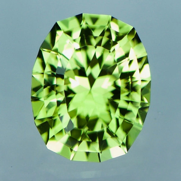 Natural Custom Cut Oval Peridot (1.39 carats)