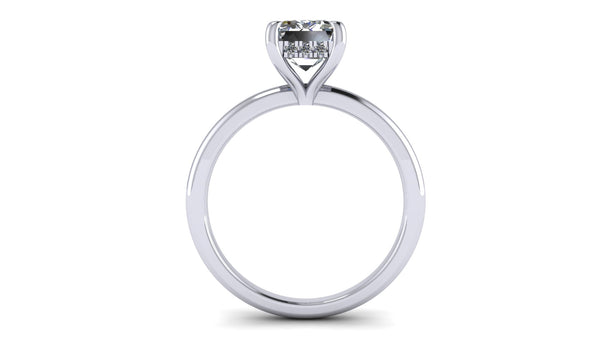 Emerald Hidden Halo Solitaire
