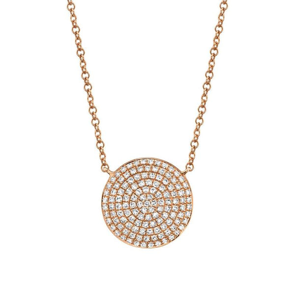 Circle Pave Necklace