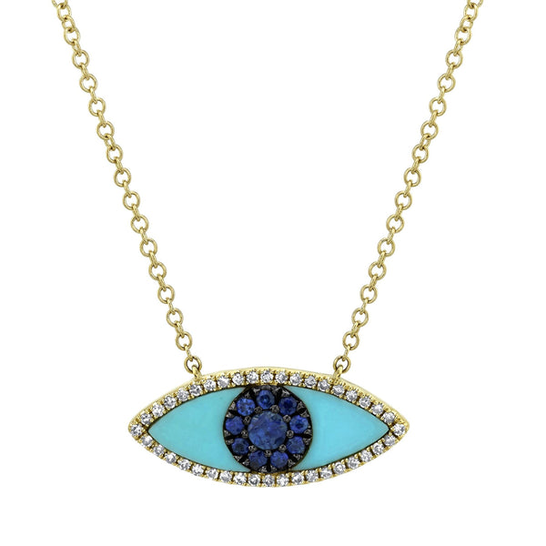 Turquoise Eye Necklace