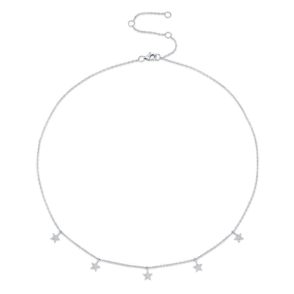 Five Star Pave Necklace
