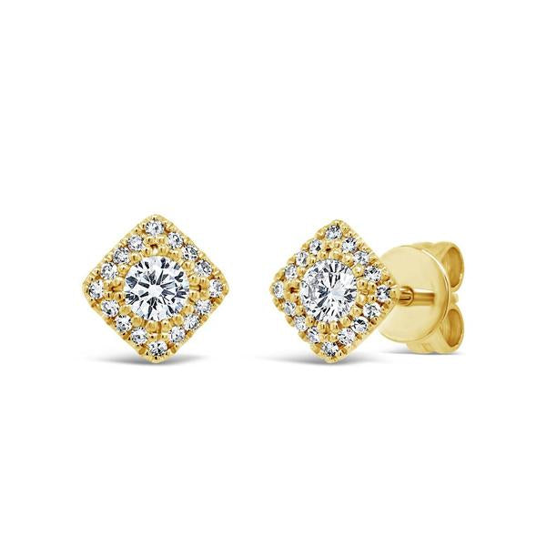 Cushion Halo Studs