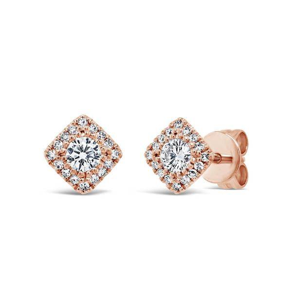 Cushion Halo Studs