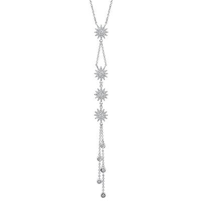 Star Drop Lariat Necklace