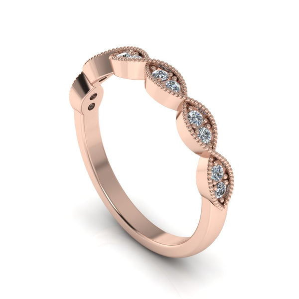 Eyelet Band with Intricate Milgrain Border