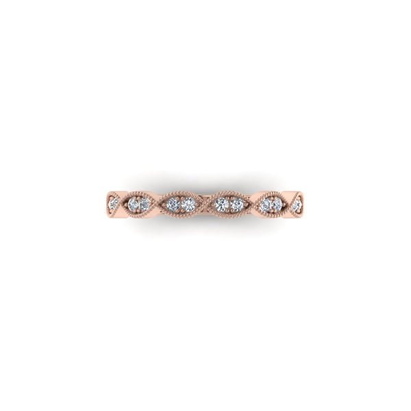 Eyelet Band with Intricate Milgrain Border