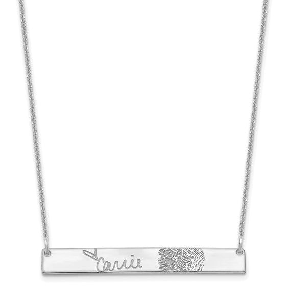 Engravable Bar Necklace