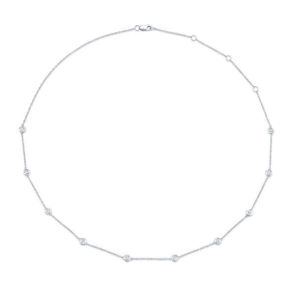 Diamond Bezel Necklace