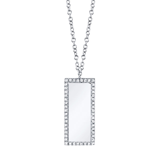 Vertical Diamond ID Necklace