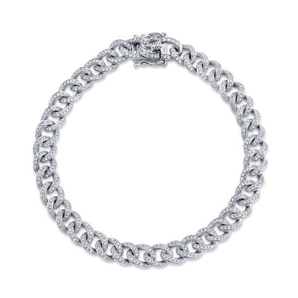 Cuban Link Diamond Pave Bracelet