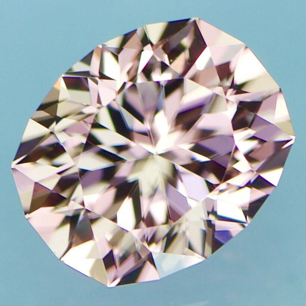 Natural Custom Cut Oval Champagne Peach Zircon (3.77 carats)