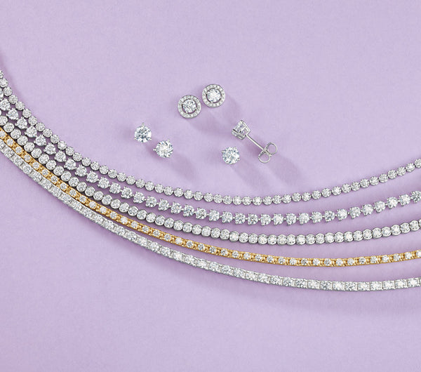 Diamond Line Tennis Bracelet (Natural AAAA Diamonds 6.40 ct)
