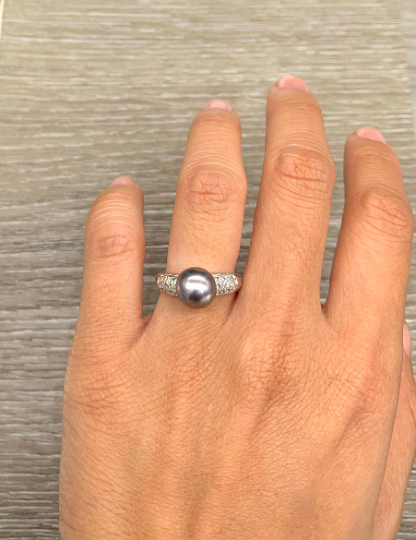 Pearl Micropave Ring