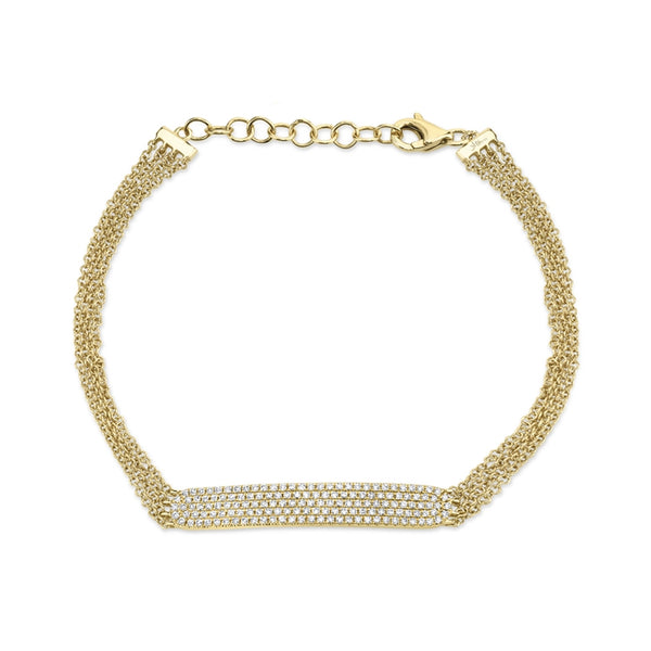 Diamond Pave Bar Bracelet
